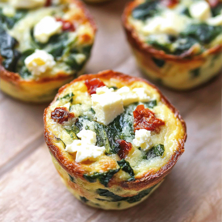 Spinach, Feta, and Sun-Dried Tomato Egg Muffins
