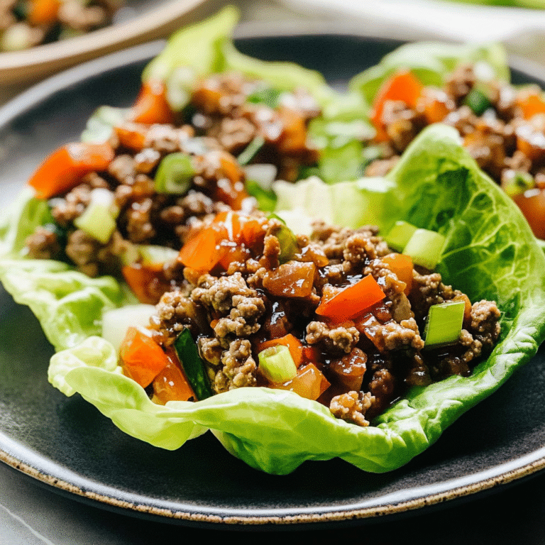 Ground Beef Lettuce Wraps