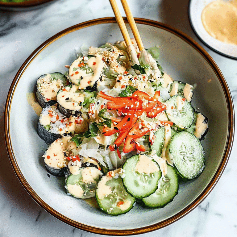 California Roll Cucumber Salad Recipe