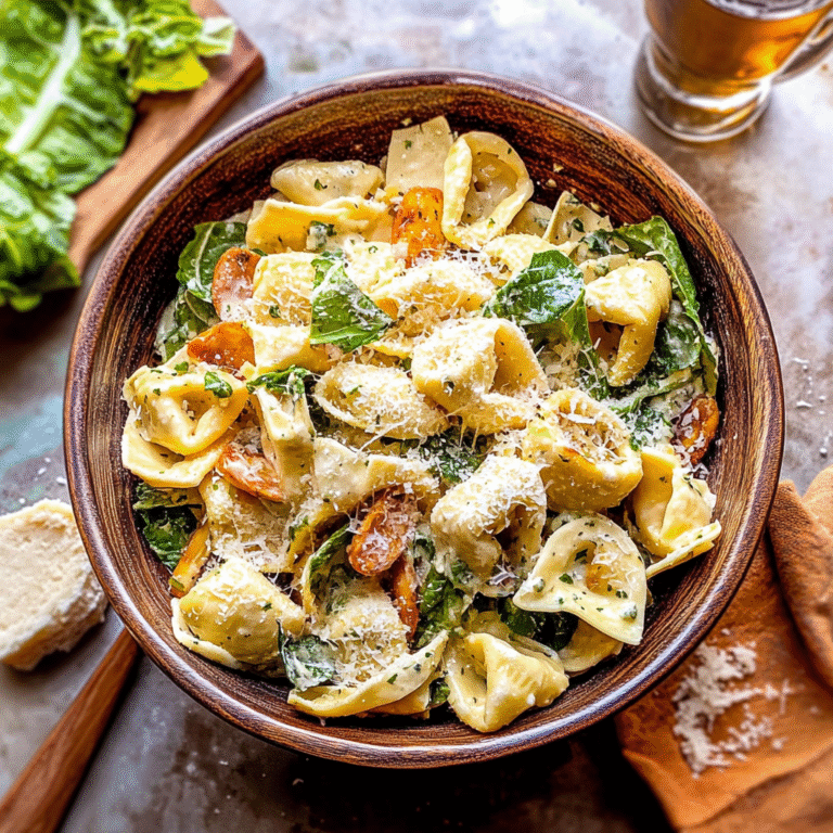 Cheese Tortellini Caesar Pasta Salad Recipe