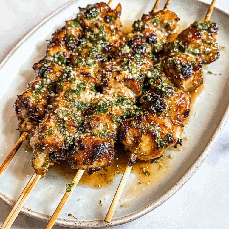 Ranch Garlic Parmesan Chicken Skewers Recipe