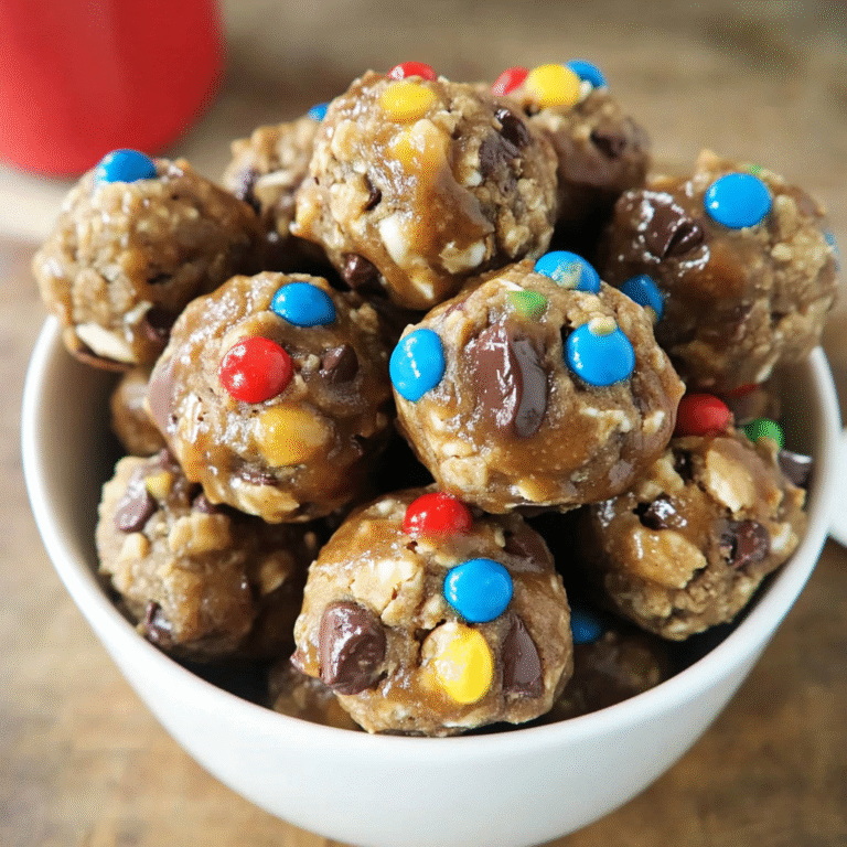 Healthy Monster Cookie Bites Recipe