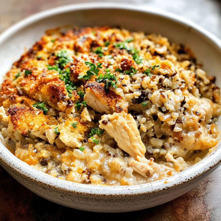 Chicken and Wild Rice Casserole Recipe