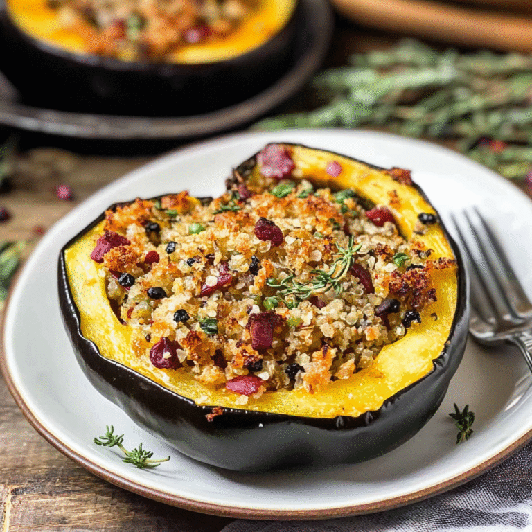 Quinoa Stuffed Acorn Squash Recipe
