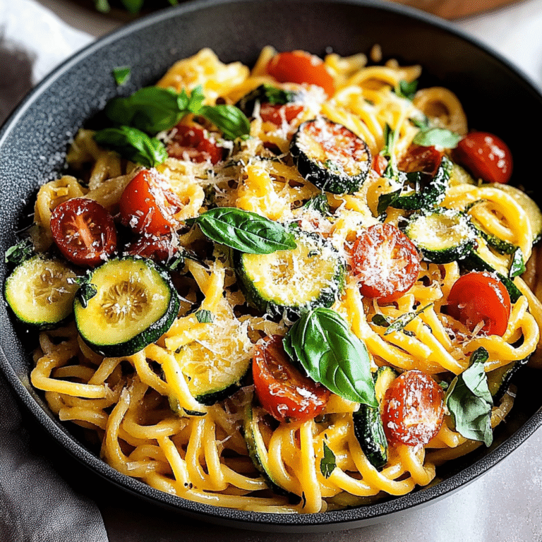 Pasta with Zucchini and Tomatoes Recipe