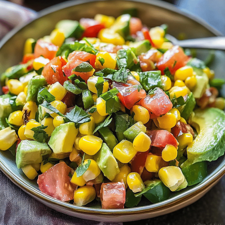 Corn Salad with Avocado Delight