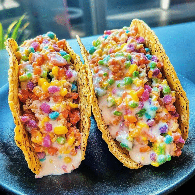 Fruity Pebbles Cheesecake Tacos Recipe