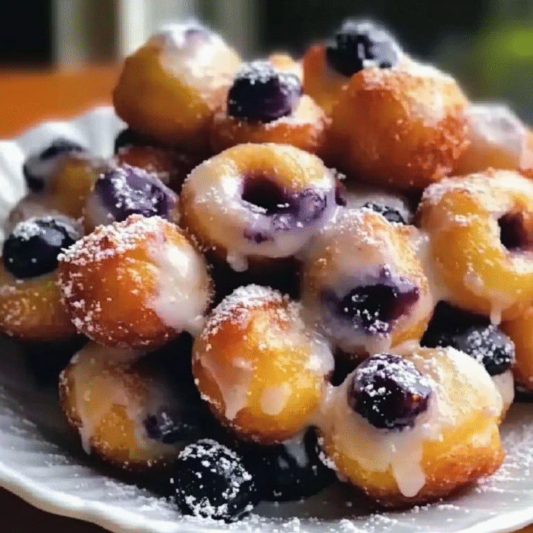Blueberry Lemon Curd Donut Holes Recipe