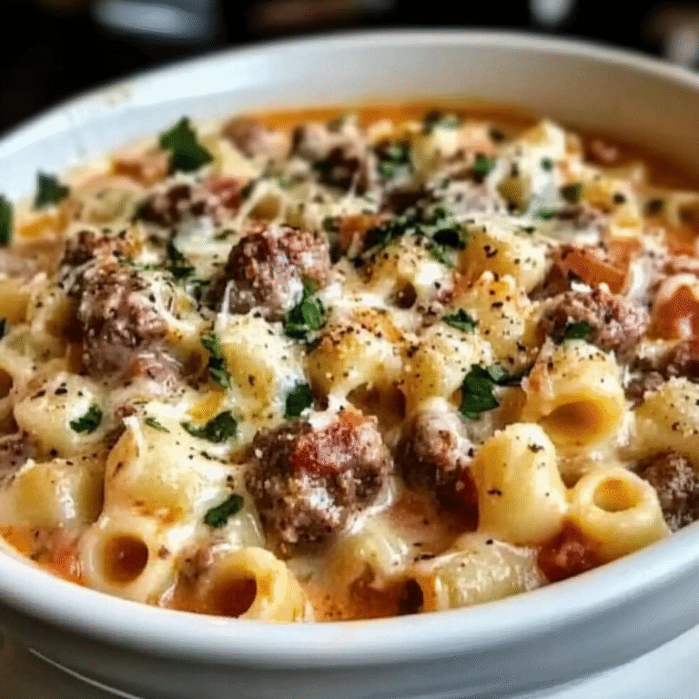 Creamy Parmesan Italian Sausage Ditalini Soup Recipe