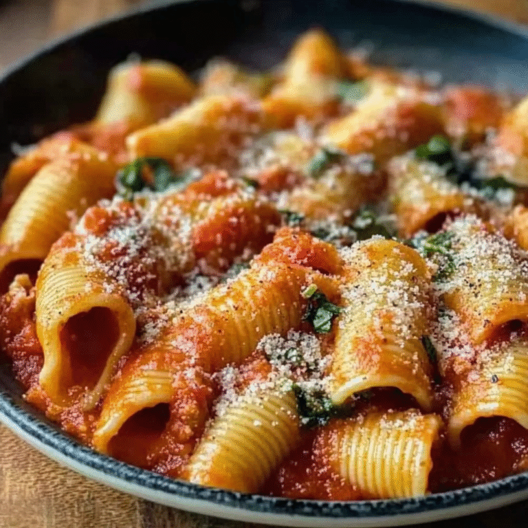 Pasta Shells with Tomato Sauce Recipe