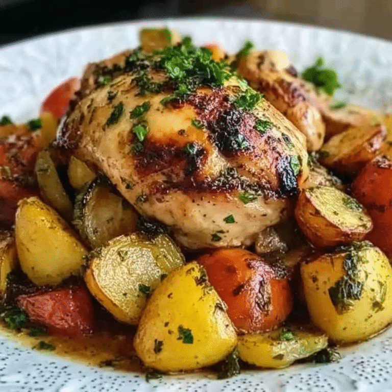Garlic Herb Roasted Chicken with Vegetables