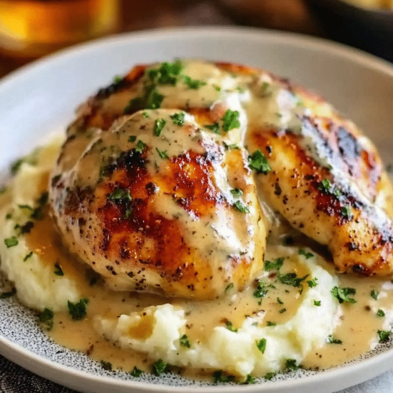 Chicken w Creamy Dijon Sauce & Mashed Potatoesith