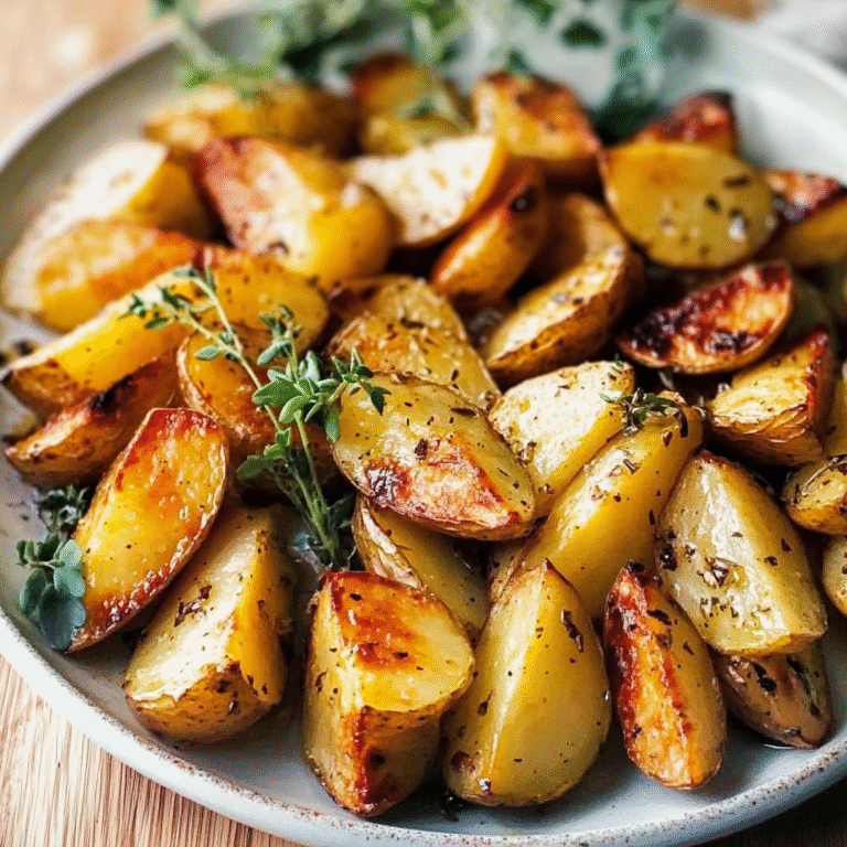 Zesty Lemon Roasted Greek Potatoes Recipe