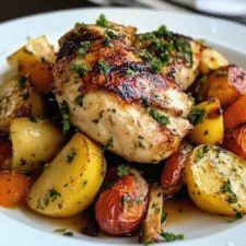 Garlic Herb Roasted Chicken with Vegetables