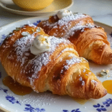 Whipped Ricotta with Honey Croissants