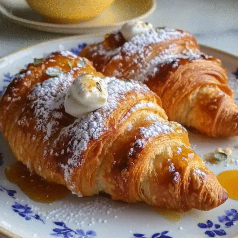 Whipped Ricotta with Honey Croissants Recipe