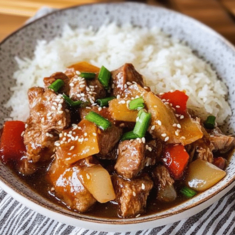 Slow Cooker Sweet and Sour Pork Recipe