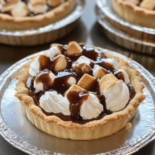 Five Minute Mini S'mores Pie