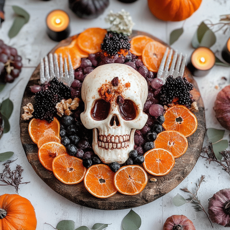 Halloween Mozzarella Skulls