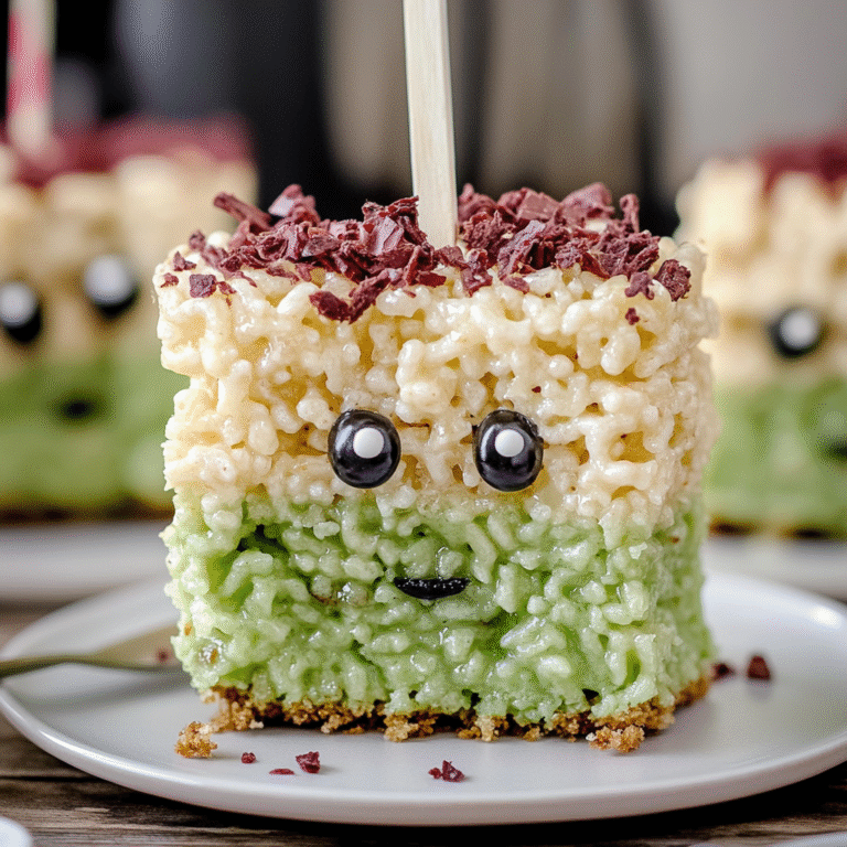 Frankenstein Rice Krispie Treats Recipe