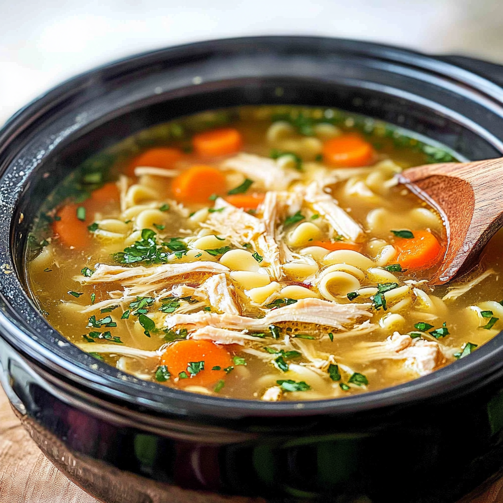 Crockpot Chicken Noodle Soup Recipe