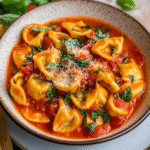 Crockpot Creamy Tomato Tortellini Soup Recipe