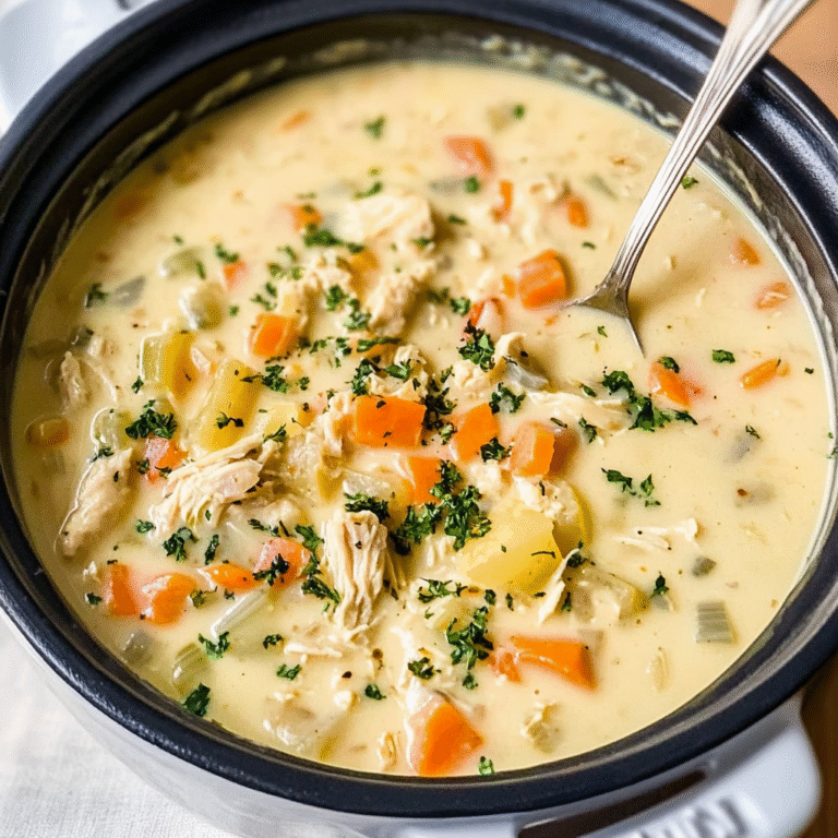 Crockpot Chicken and Rice Soup Recipe
