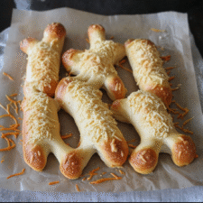 Cheesy Halloween Breadstick Bones