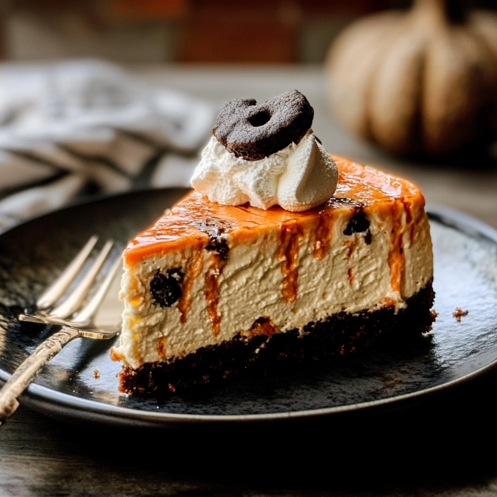 Halloween Cookies and Cream Cheesecake Recipe