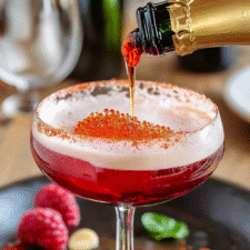 Vampire’s Kiss Champagne Cocktail