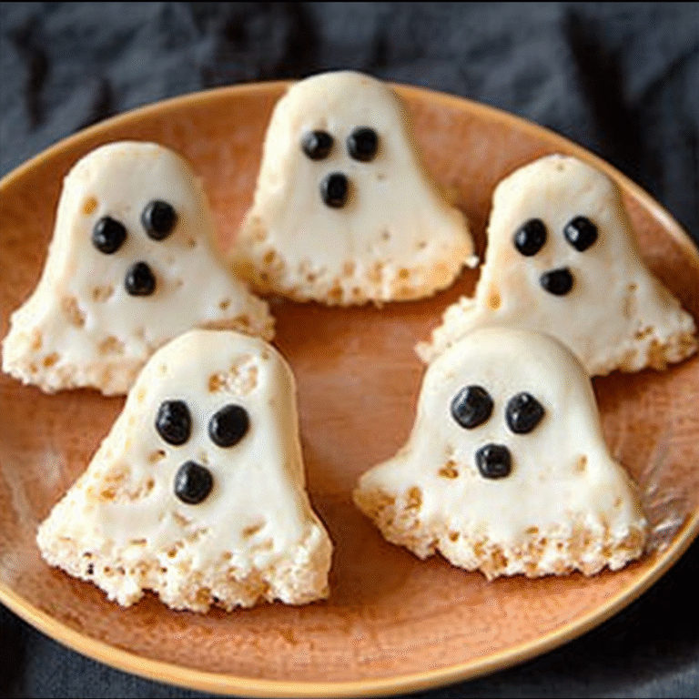 Spooky Rice Krispie Treat Ghosts