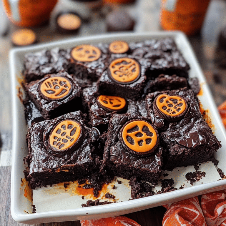 Halloween Oreo Brownies Recipe