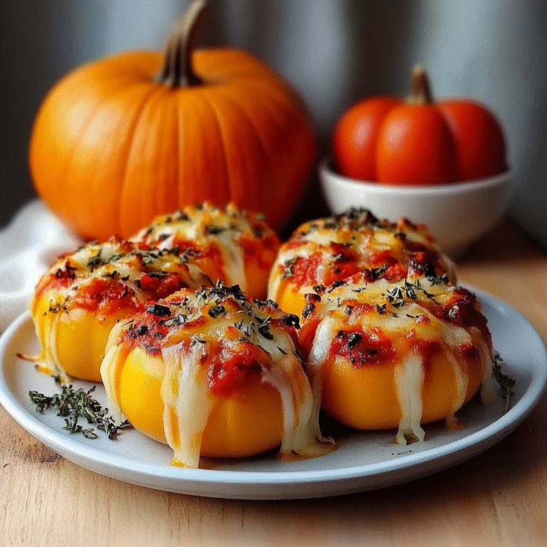 Pizza-Stuffed Pumpkins