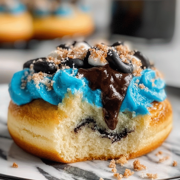 Cookie Monster Cinnamon Rolls Recipe