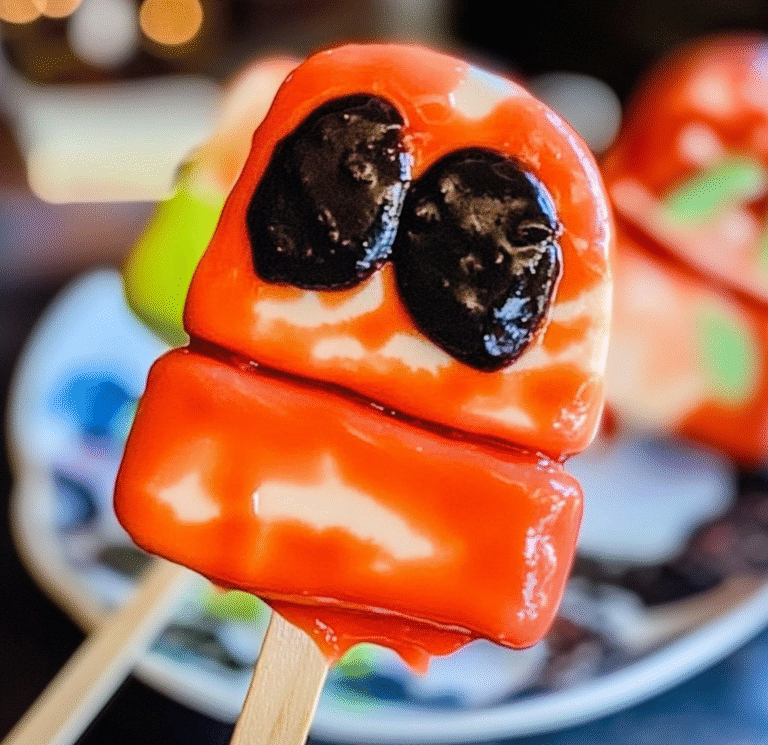 Halloween Apple Pops