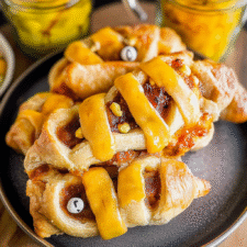 Halloween Mummy Breakfast Rolls