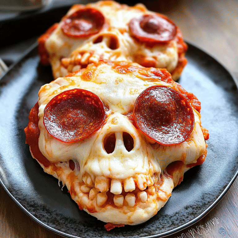 Spooky Pizza Skulls