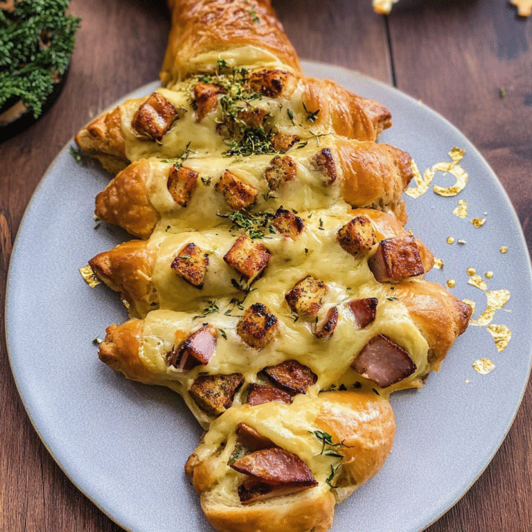 Cheddar and Ham Stuffed Christmas Trees Recipe