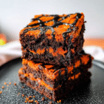 Halloween Cheesecake Brownies