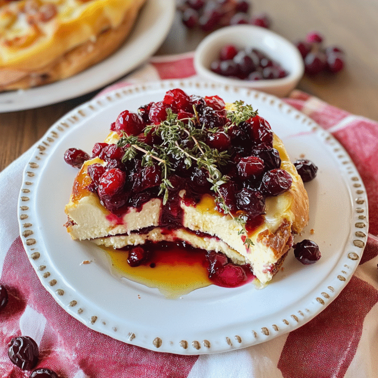 Baked Brie with Cranberries Recipe