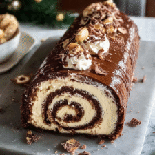 Chocolate Hazelnut Yule Log
