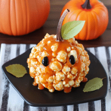 Jack-O’-Lantern Popcorn Balls
