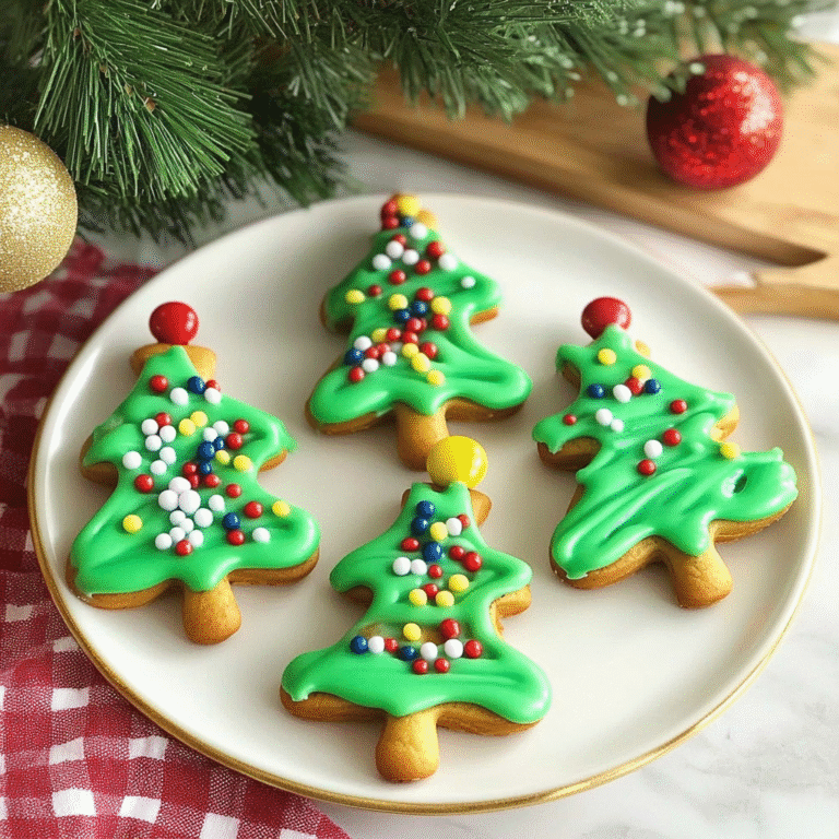 Pretzel and Candy Melt Christmas Trees