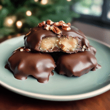 Easy Christmas Pecan Turtles