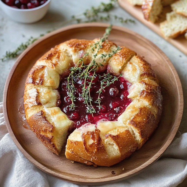 Cranberry Brie Bread Bowl Recipe