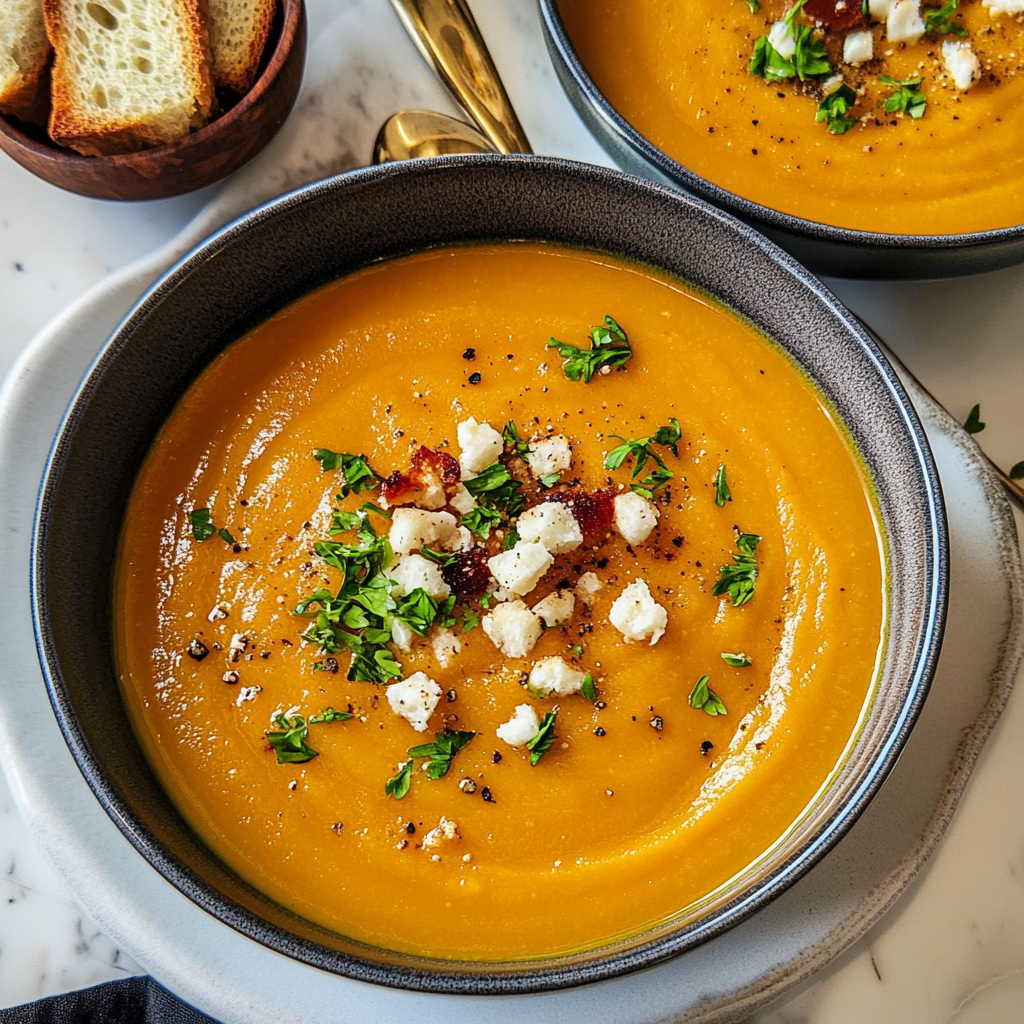 Roasted Butternut Squash Soup Recipe