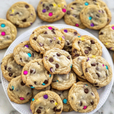 Colorful Chocolate Chip Cookies