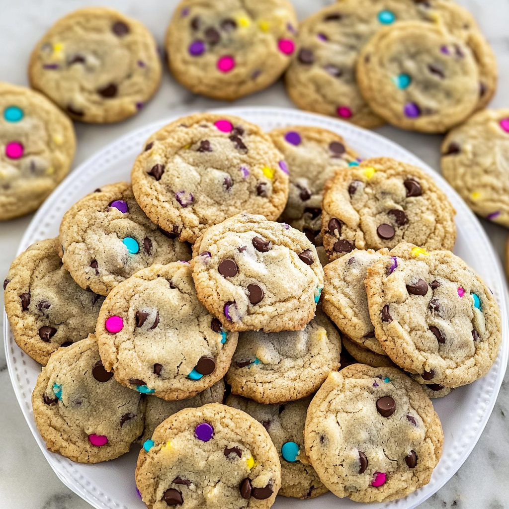 Colorful Chocolate Chip Cookies Recipe