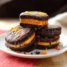 Fall Chocolate Covered Oreo Cookies