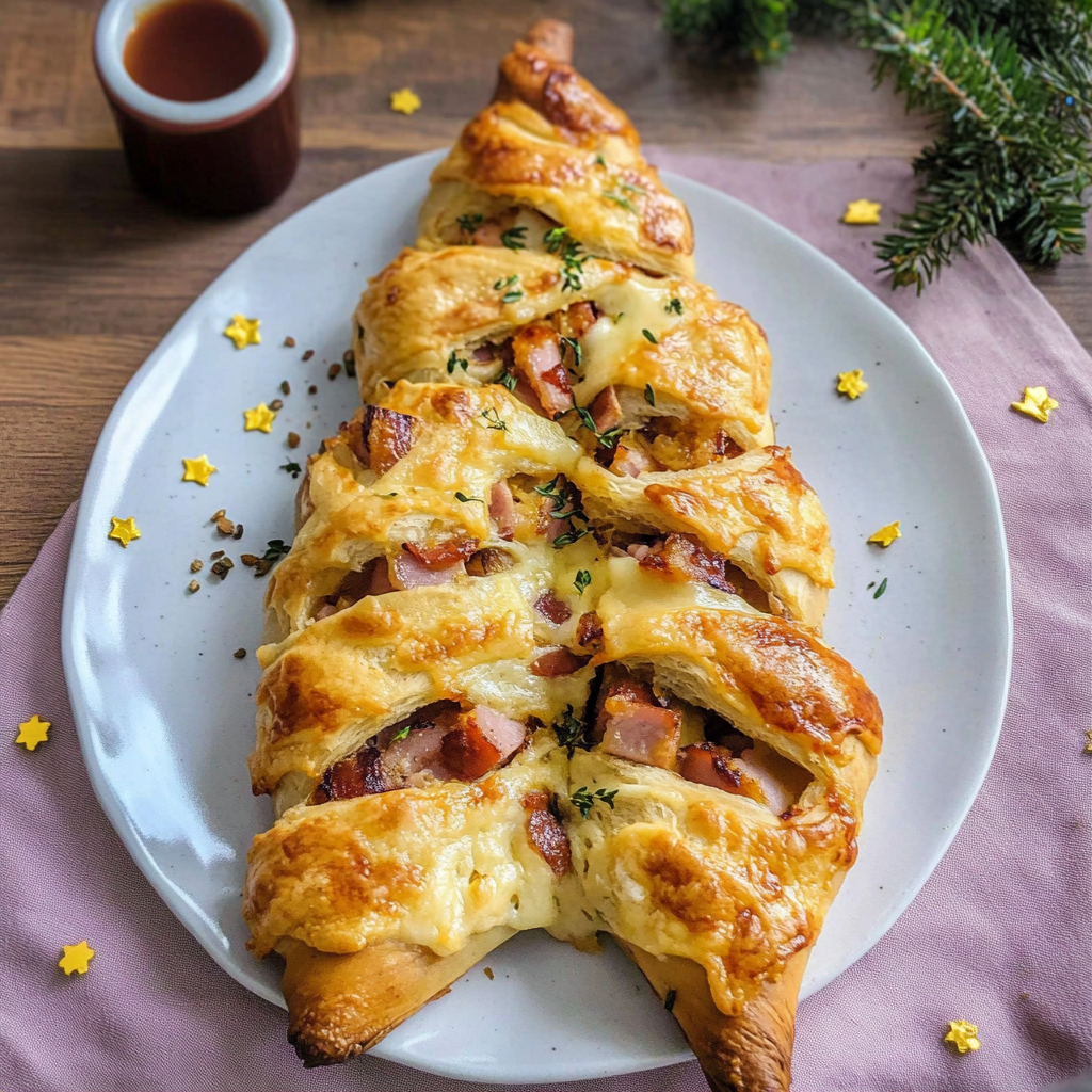 Cheddar and Ham Stuffed Christmas Trees Recipe